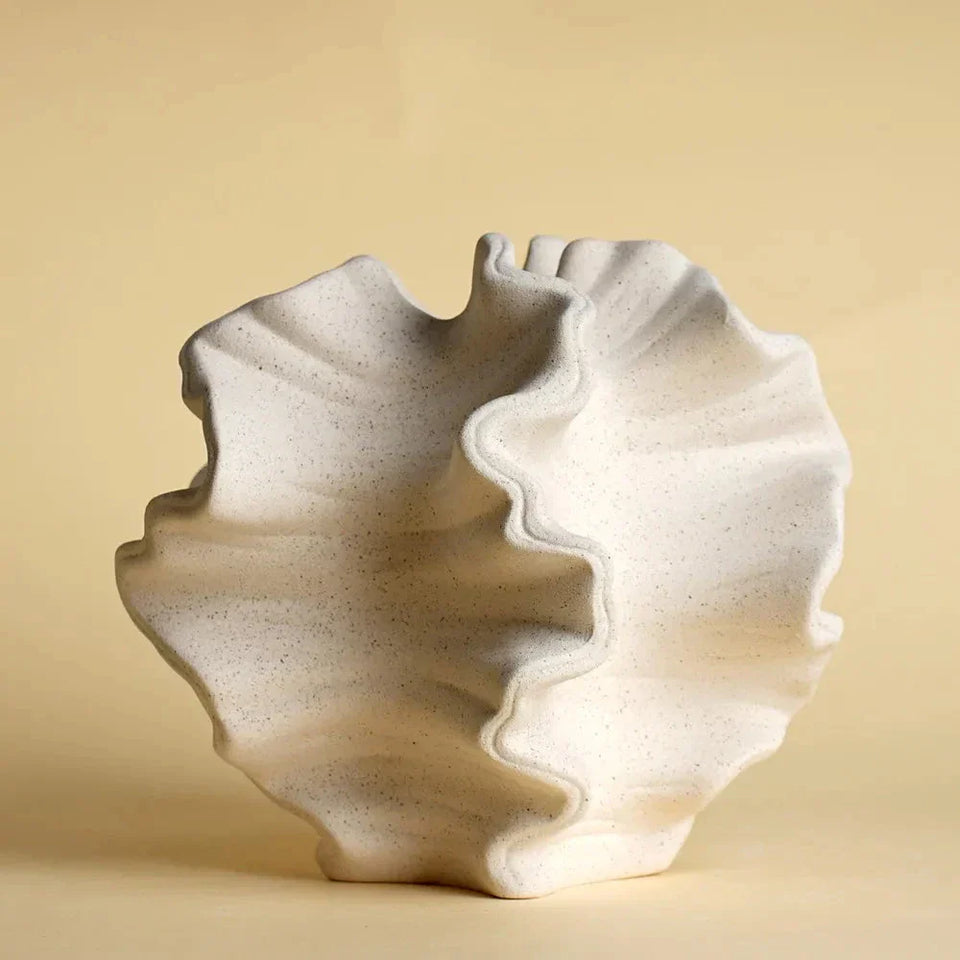 Escultura em Resina Vaso Decorativo para Flores - eFlix